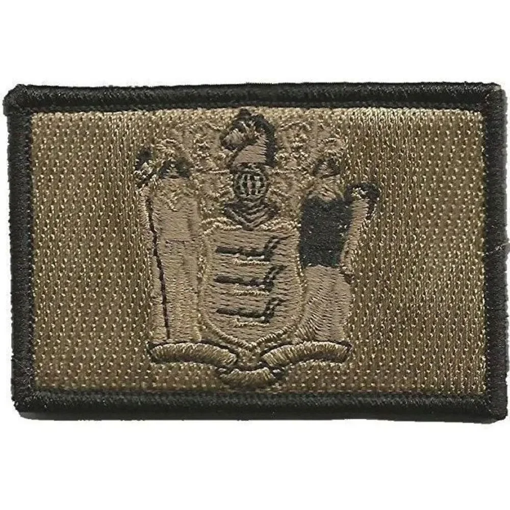 BuckUp Tactical Morale Patch Hook New Jersey Trenton State Patches 3x2